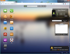 AirDroid Browseransicht