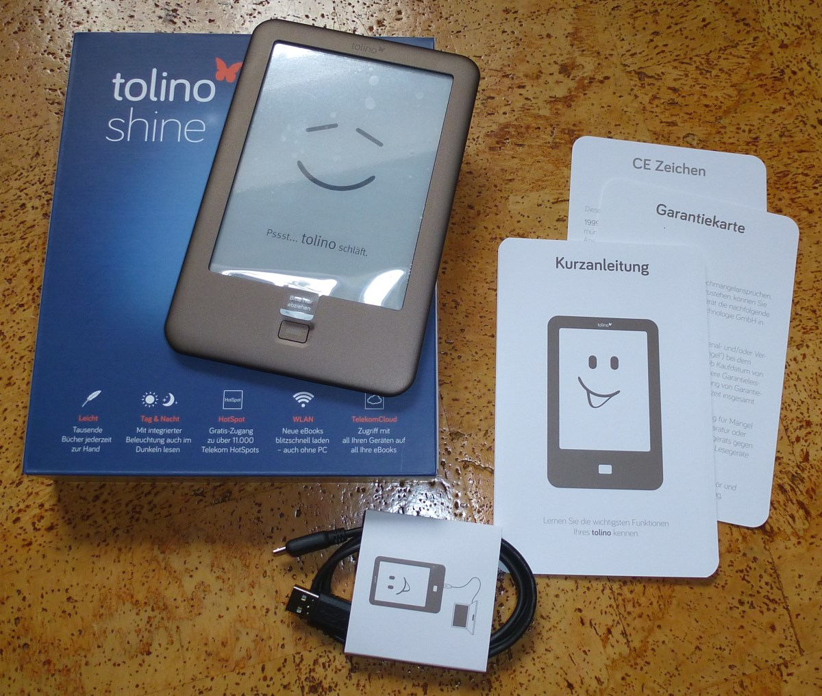 Tolino Shine Lieferumfang