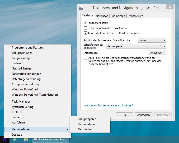 Windows 8.1 Startbutton