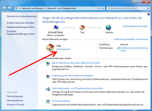 Netzwerkprofil unter Windows 7