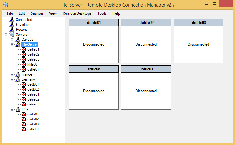 Remote Desktop Connection Manager