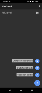 WireGuard Android App - QR-Code scannen