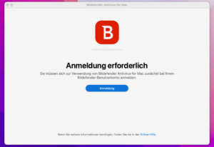 Bitdefender Antivirus for Mac - Kontozwang