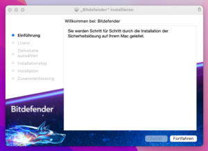 Bitdefender Antivirus for Mac - Installation