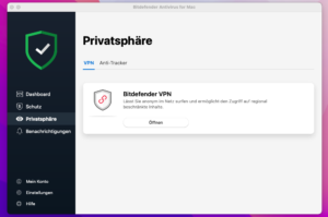 Bitdefender Antivirus for Mac - Privatspähre